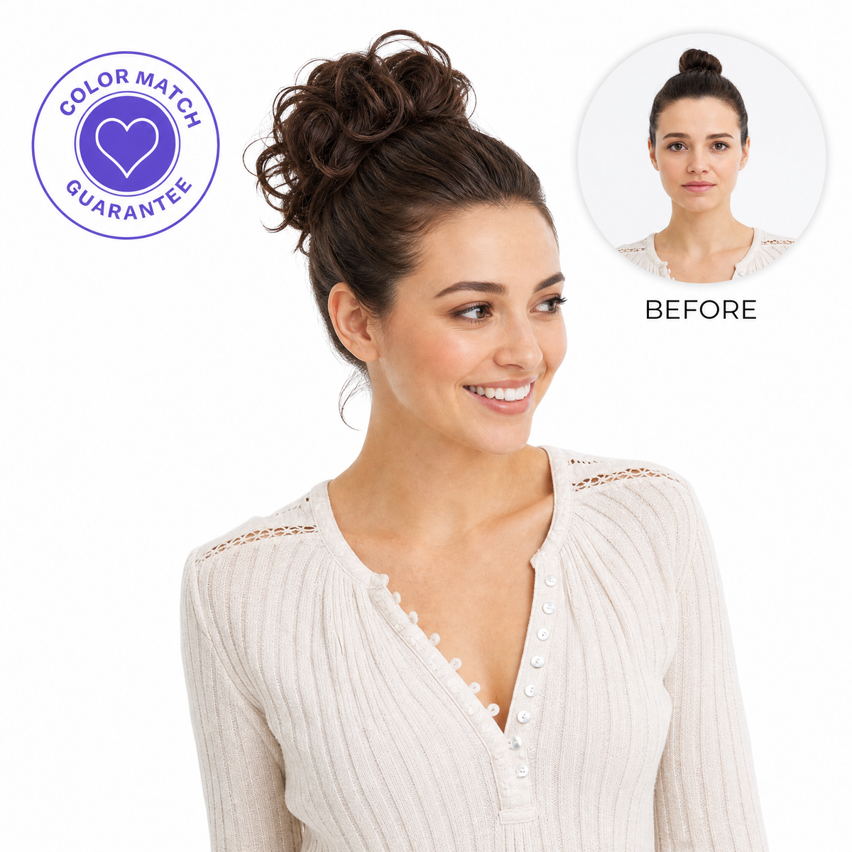 BloomBun™  Messy Rose Bun