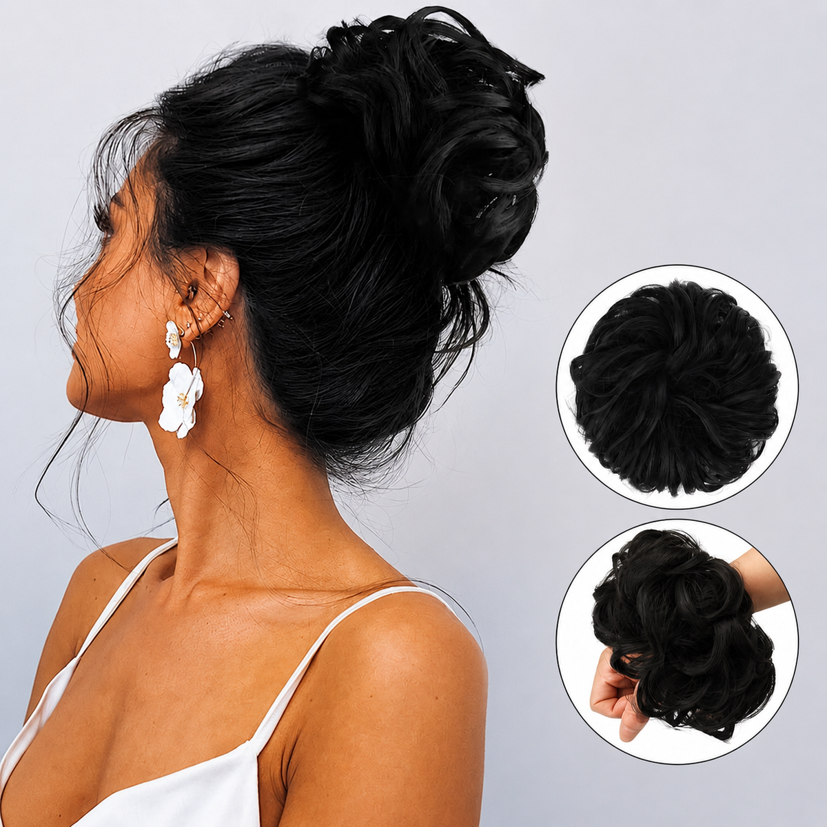 BloomBun™  Messy Rose Bun