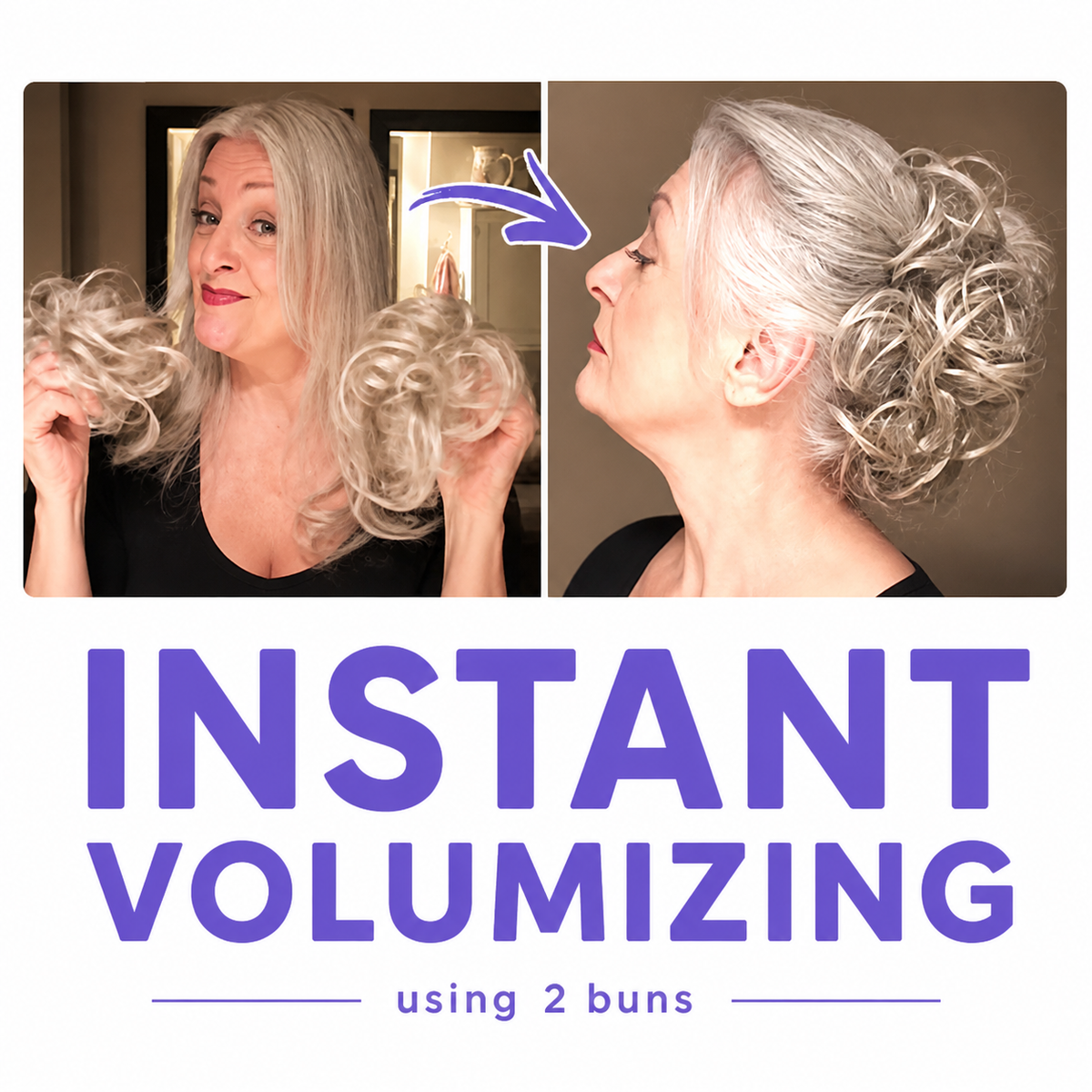 BloomBun™  Messy Rose Bun
